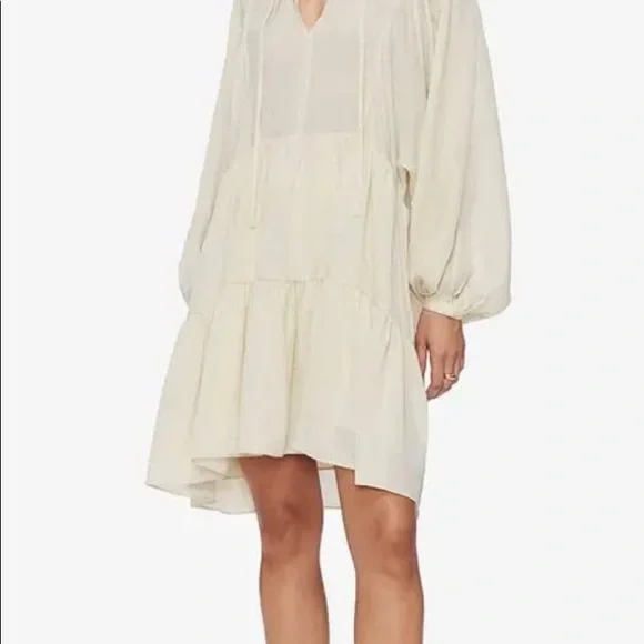 COPY - Anine Bing cream silk dress, Large NWOT - Picture 6 of 10
